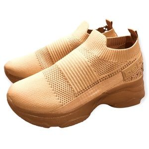 NWT Bebe Crystal Sock Knit Sneaker